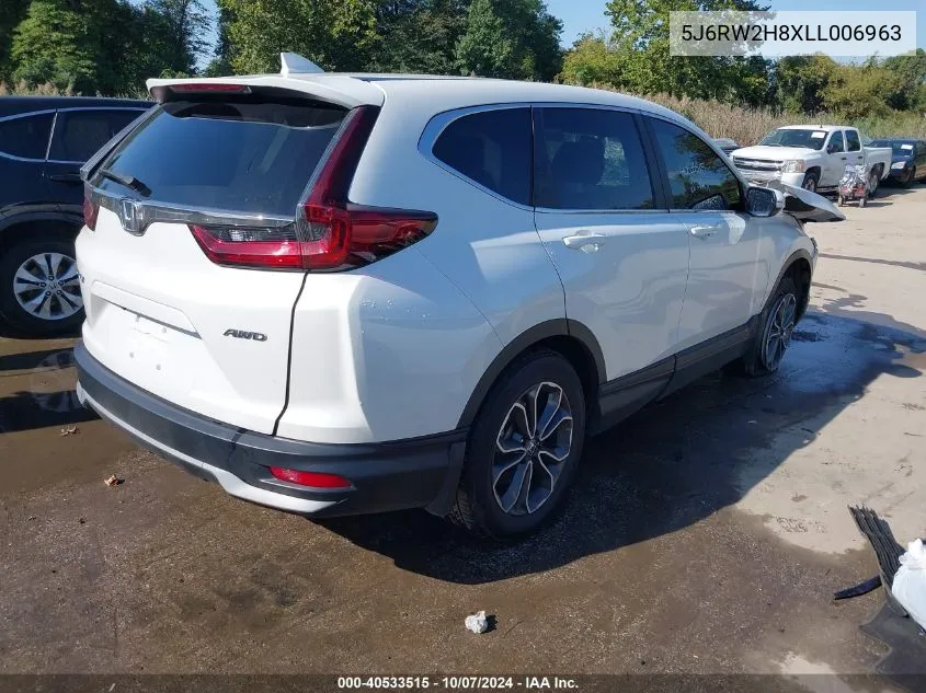 2020 Honda Cr-V Awd Ex-L VIN: 5J6RW2H8XLL006963 Lot: 40533515