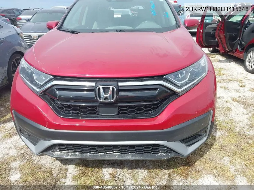 2020 Honda Cr-V 2Wd Ex-L VIN: 2HKRW1H82LH415348 Lot: 40540657