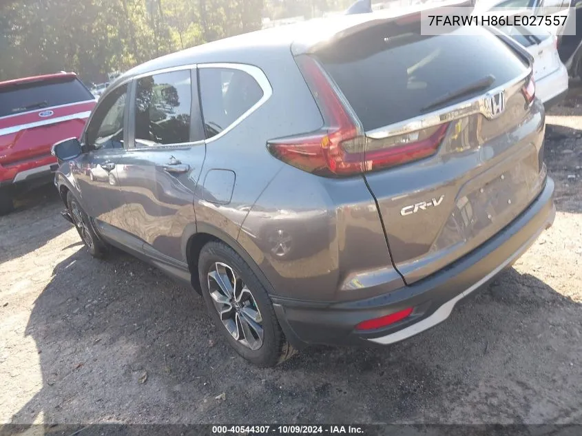 2020 Honda Cr-V 2Wd Ex-L VIN: 7FARW1H86LE027557 Lot: 40544307