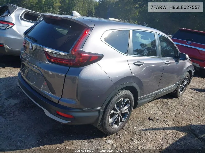 2020 Honda Cr-V 2Wd Ex-L VIN: 7FARW1H86LE027557 Lot: 40544307