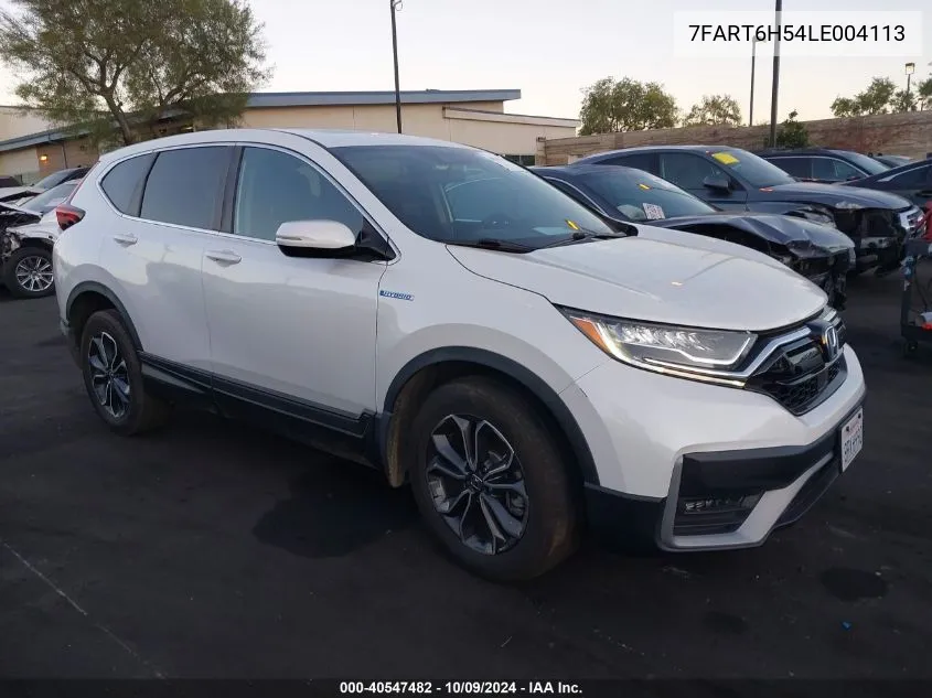 2020 Honda Cr-V Hybrid Ex VIN: 7FART6H54LE004113 Lot: 40547482