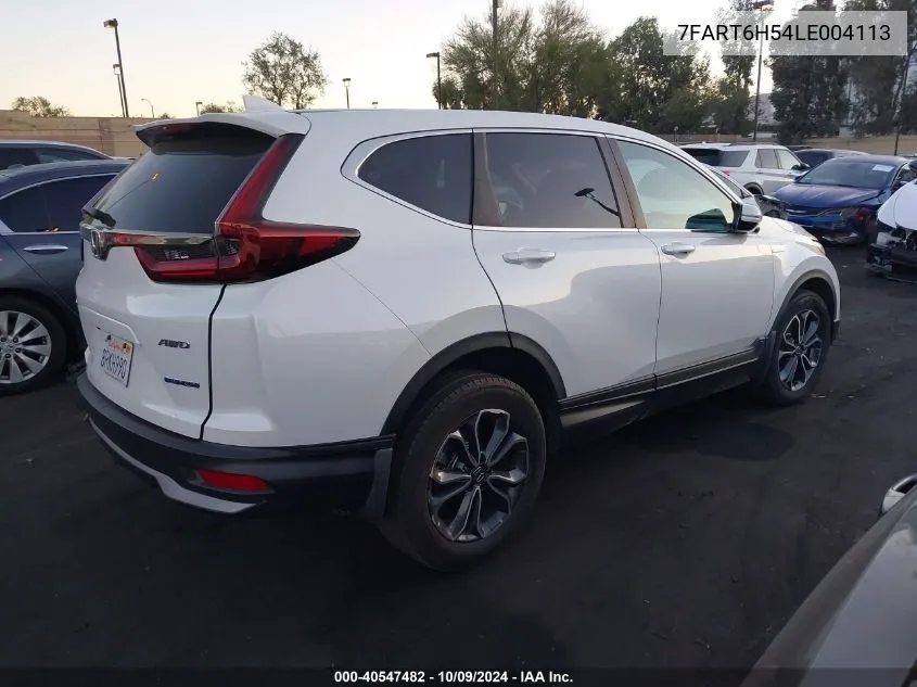 2020 Honda Cr-V Hybrid Ex VIN: 7FART6H54LE004113 Lot: 40547482