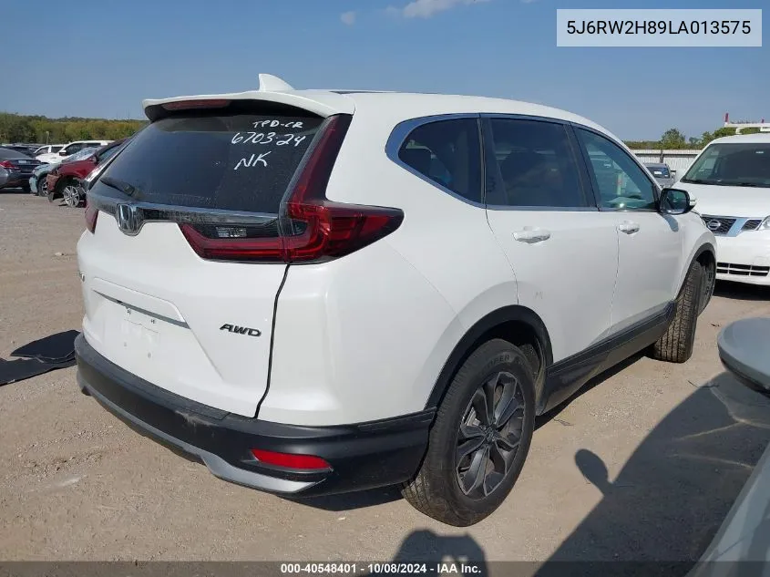 2020 Honda Cr-V Awd Ex-L VIN: 5J6RW2H89LA013575 Lot: 40548401