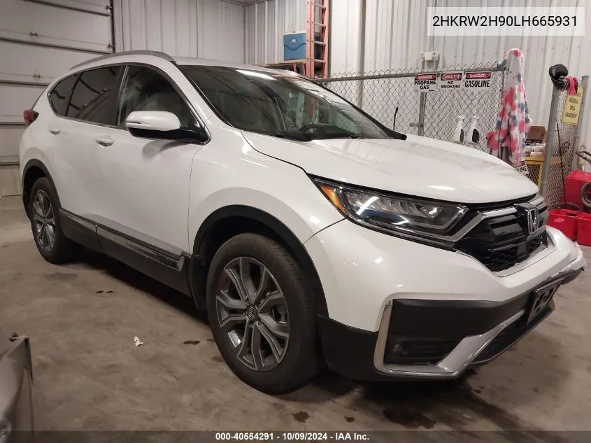 2020 Honda Cr-V Awd Touring VIN: 2HKRW2H90LH665931 Lot: 40554291