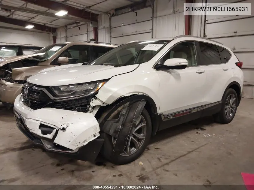 2020 Honda Cr-V Awd Touring VIN: 2HKRW2H90LH665931 Lot: 40554291