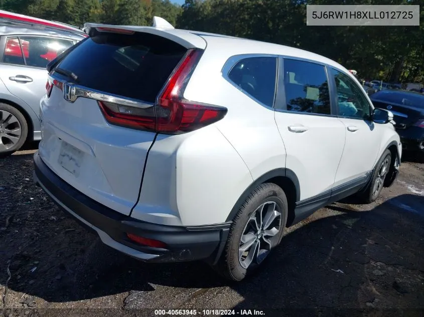 2020 Honda Cr-V 2Wd Ex-L VIN: 5J6RW1H8XLL012725 Lot: 40563945