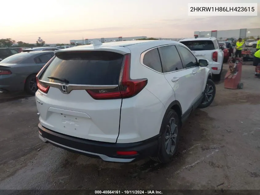 2020 Honda Cr-V 2Wd Ex-L VIN: 2HKRW1H86LH423615 Lot: 40564161