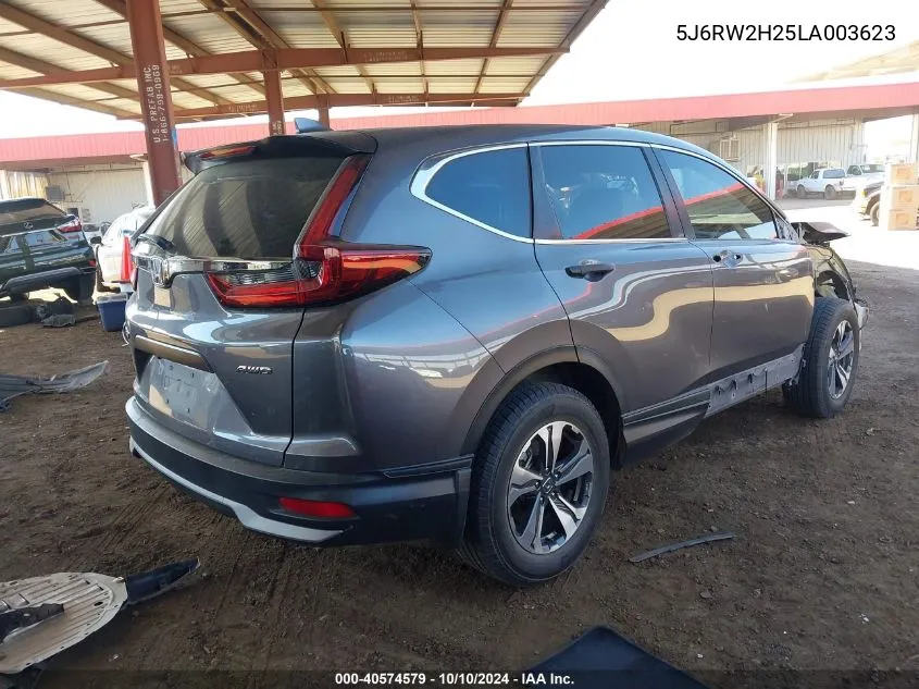 2020 Honda Cr-V Awd Lx VIN: 5J6RW2H25LA003623 Lot: 40574579