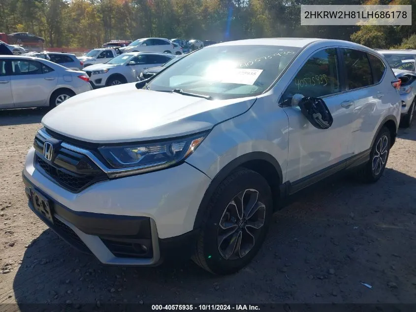 2HKRW2H81LH686178 2020 Honda Cr-V Awd Ex-L