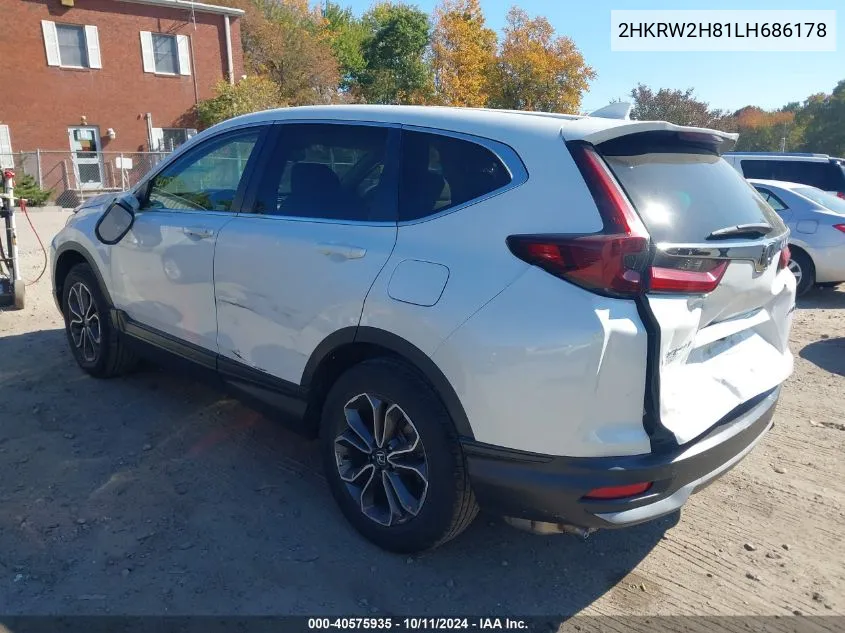 2HKRW2H81LH686178 2020 Honda Cr-V Awd Ex-L