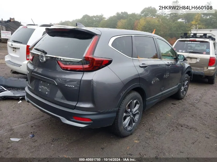 2020 Honda Cr-V Awd Ex-L VIN: 2HKRW2H84LH660108 Lot: 40581750