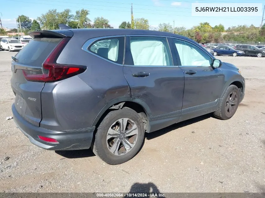 2020 Honda Cr-V Awd Lx VIN: 5J6RW2H21LL003395 Lot: 40582664