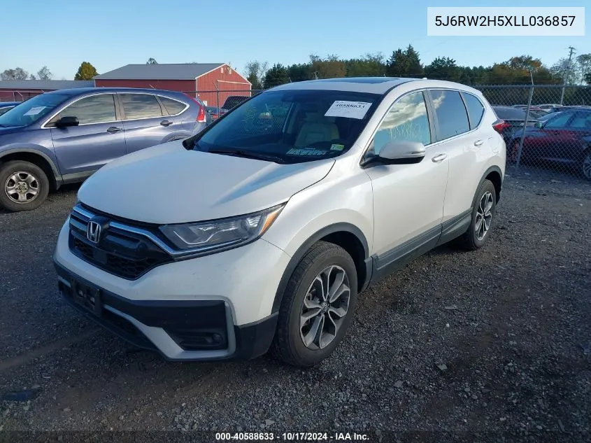 2020 Honda Cr-V Awd Ex VIN: 5J6RW2H5XLL036857 Lot: 40588633