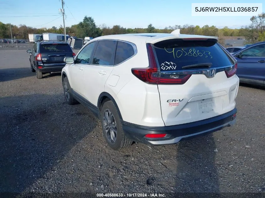 2020 Honda Cr-V Awd Ex VIN: 5J6RW2H5XLL036857 Lot: 40588633