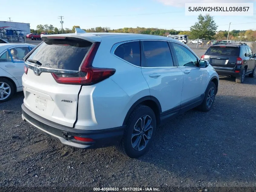 2020 Honda Cr-V Awd Ex VIN: 5J6RW2H5XLL036857 Lot: 40588633