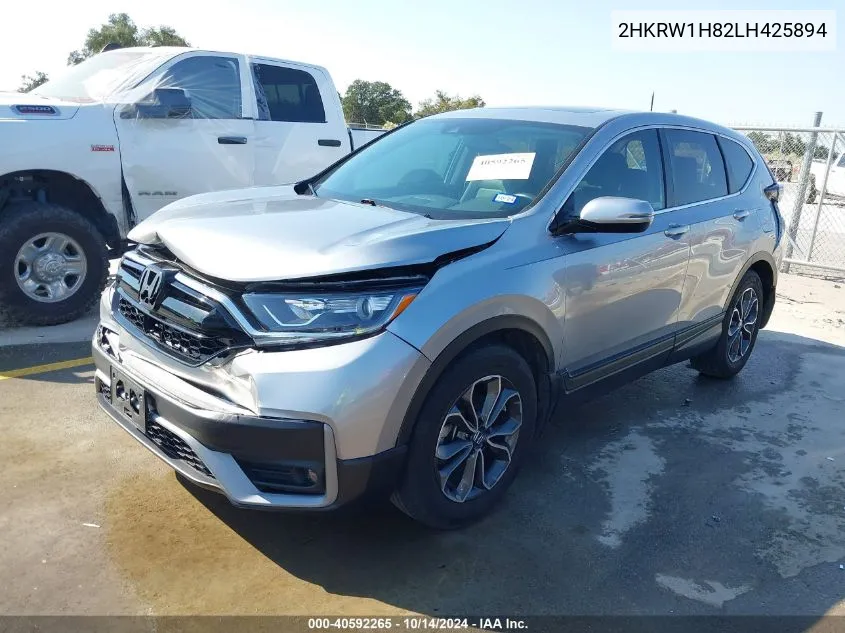 2020 Honda Cr-V Exl VIN: 2HKRW1H82LH425894 Lot: 40592265