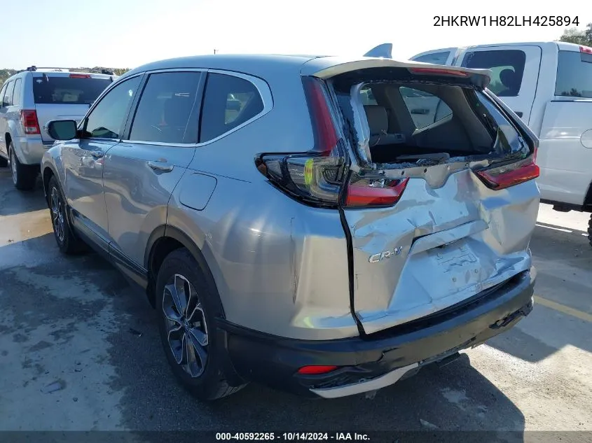 2020 Honda Cr-V Exl VIN: 2HKRW1H82LH425894 Lot: 40592265