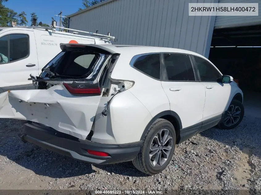 2020 Honda Cr-V 2Wd Ex VIN: 2HKRW1H58LH400472 Lot: 40595223