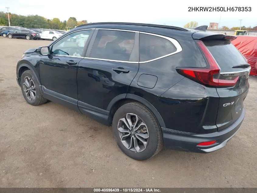 2020 Honda Cr-V Awd Ex VIN: 2HKRW2H50LH678353 Lot: 40596439