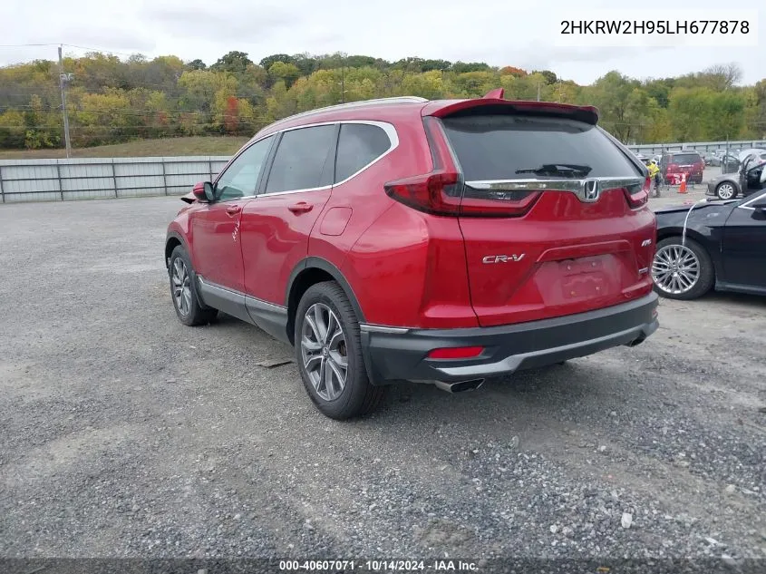 2020 Honda Cr-V Awd Touring VIN: 2HKRW2H95LH677878 Lot: 40607071