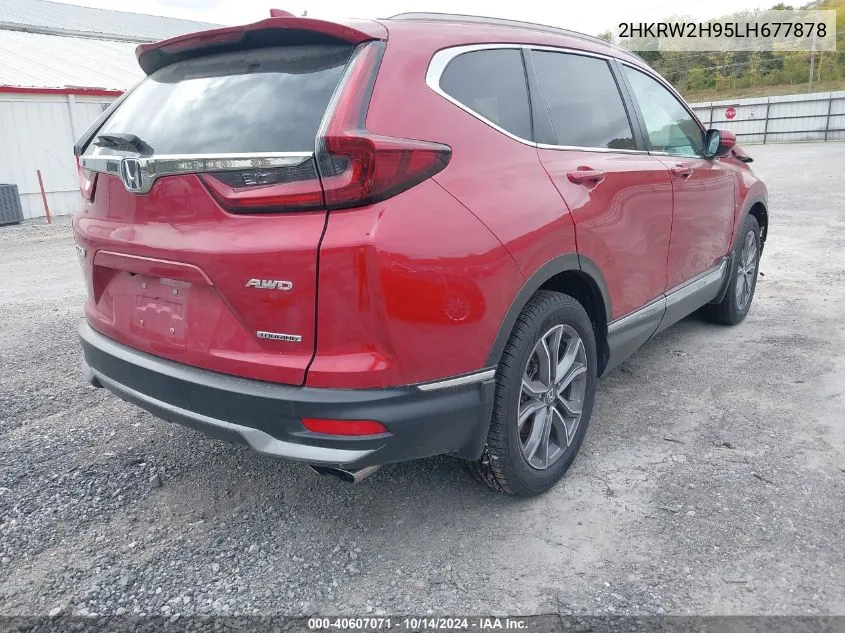 2020 Honda Cr-V Awd Touring VIN: 2HKRW2H95LH677878 Lot: 40607071