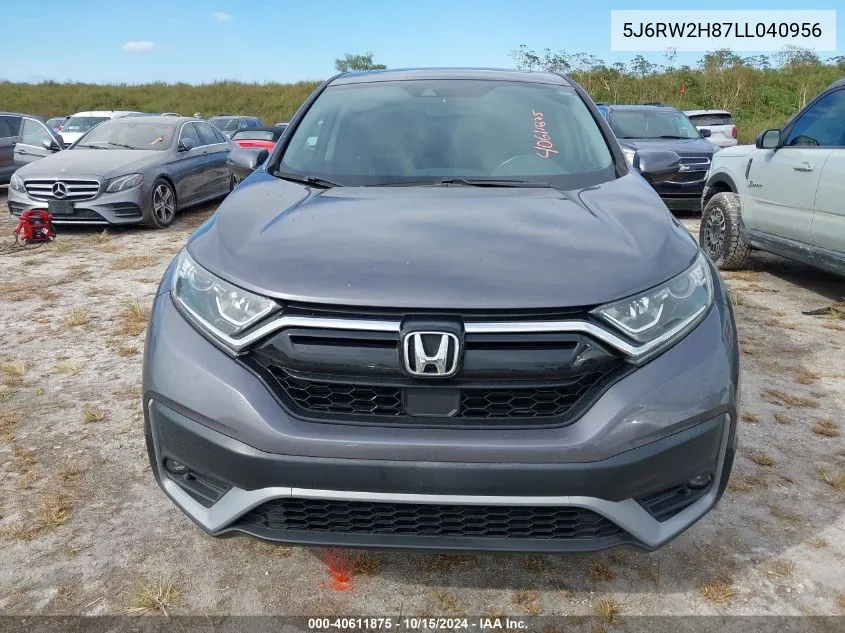 2020 Honda Cr-V Awd Ex-L VIN: 5J6RW2H87LL040956 Lot: 40611875