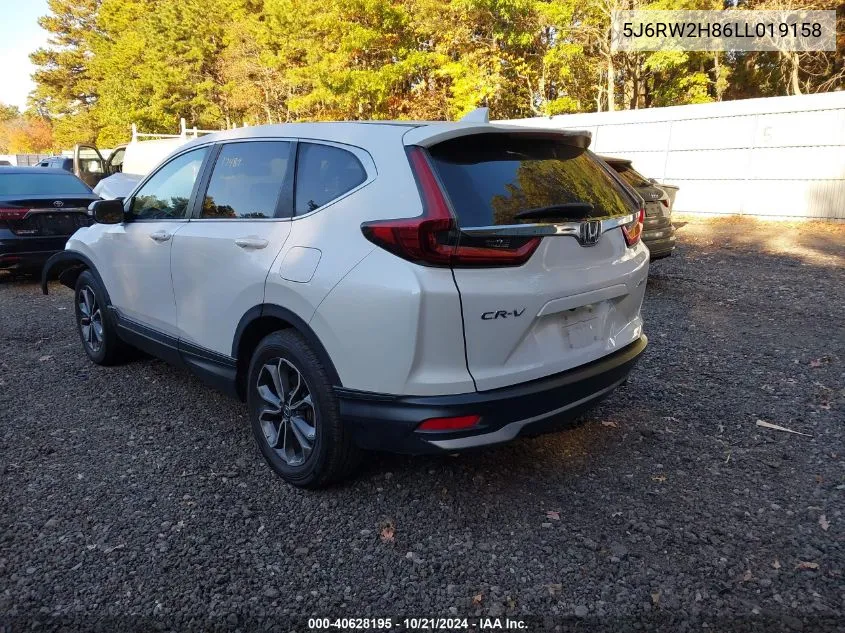 2020 Honda Cr-V Exl VIN: 5J6RW2H86LL019158 Lot: 40628195