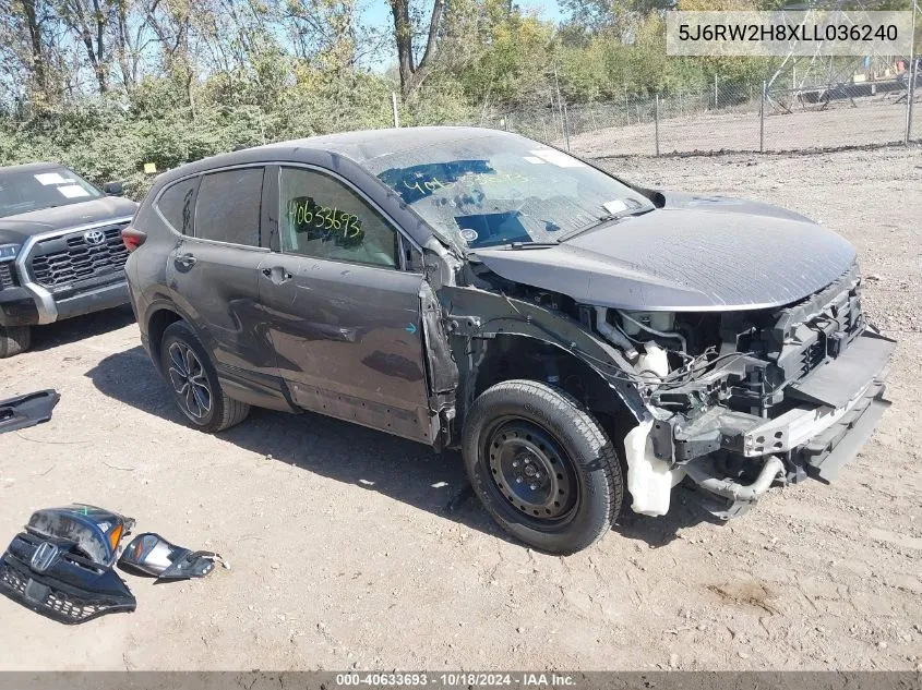 2020 Honda Cr-V Awd Ex-L VIN: 5J6RW2H8XLL036240 Lot: 40633693