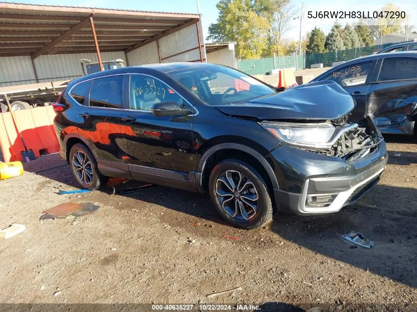 2020 Honda Cr-V Awd Ex-L VIN: 5J6RW2H83LL047290 Lot: 40635227