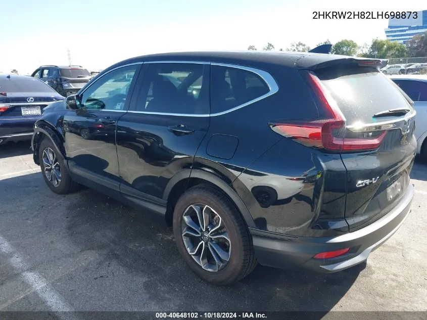 2020 Honda Cr-V Awd Ex-L VIN: 2HKRW2H82LH698873 Lot: 40648102