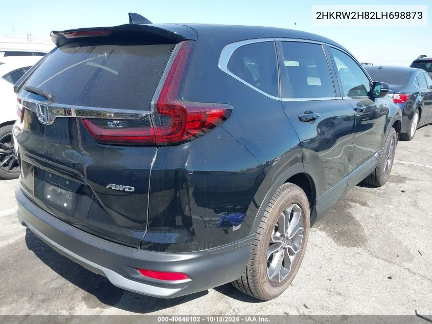 2020 Honda Cr-V Awd Ex-L VIN: 2HKRW2H82LH698873 Lot: 40648102