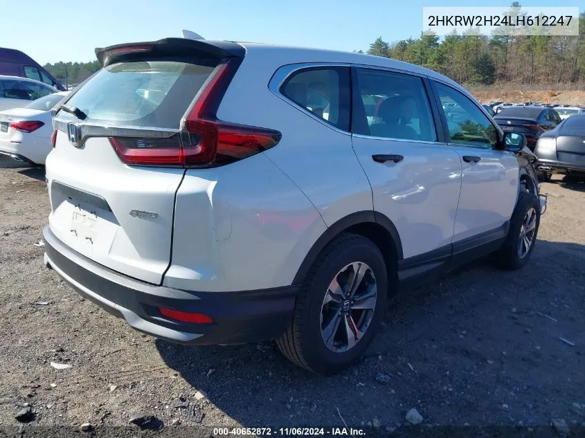 2020 Honda Cr-V Awd Lx VIN: 2HKRW2H24LH612247 Lot: 40652872