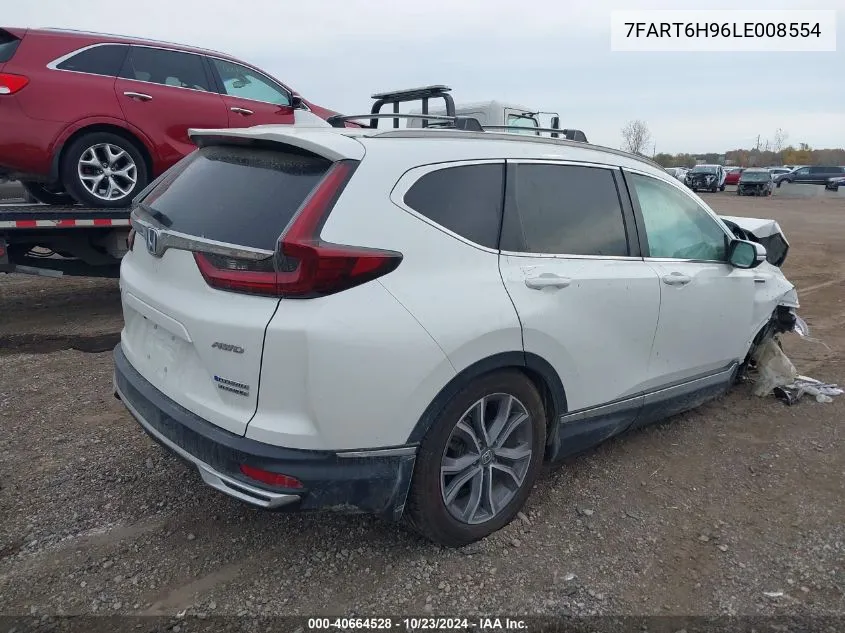 2020 Honda Cr-V Hybrid Touring VIN: 7FART6H96LE008554 Lot: 40664528