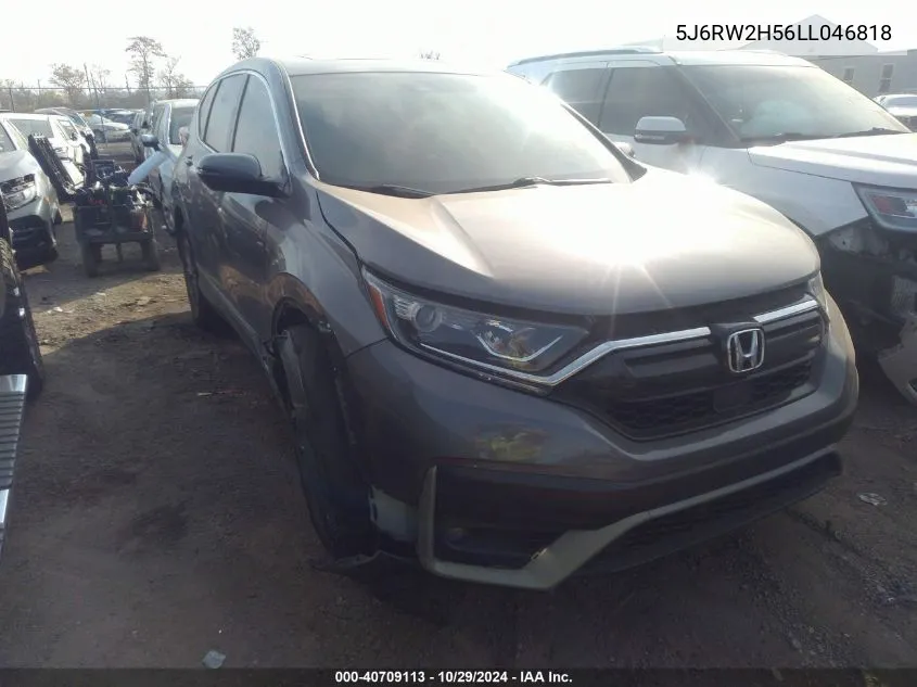 2020 Honda Cr-V Awd Ex VIN: 5J6RW2H56LL046818 Lot: 40709113