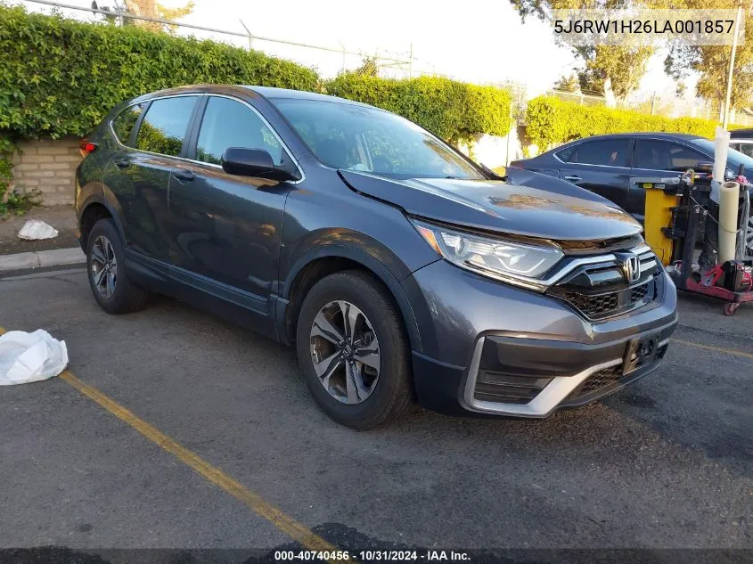 2020 Honda Cr-V 2Wd Lx VIN: 5J6RW1H26LA001857 Lot: 40740456