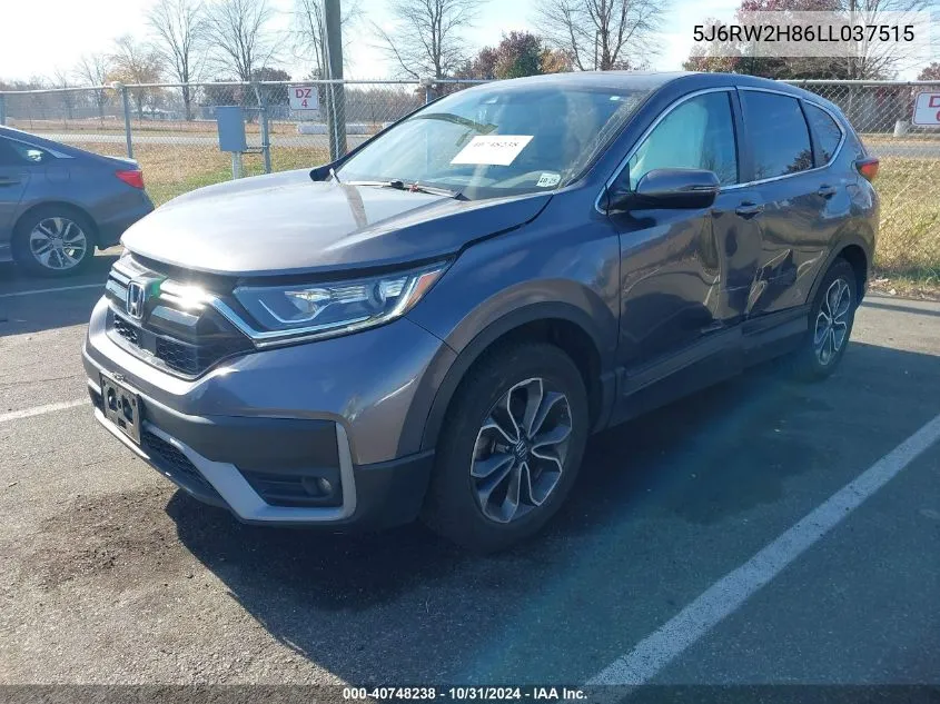 2020 Honda Cr-V Awd Ex-L VIN: 5J6RW2H86LL037515 Lot: 40748238