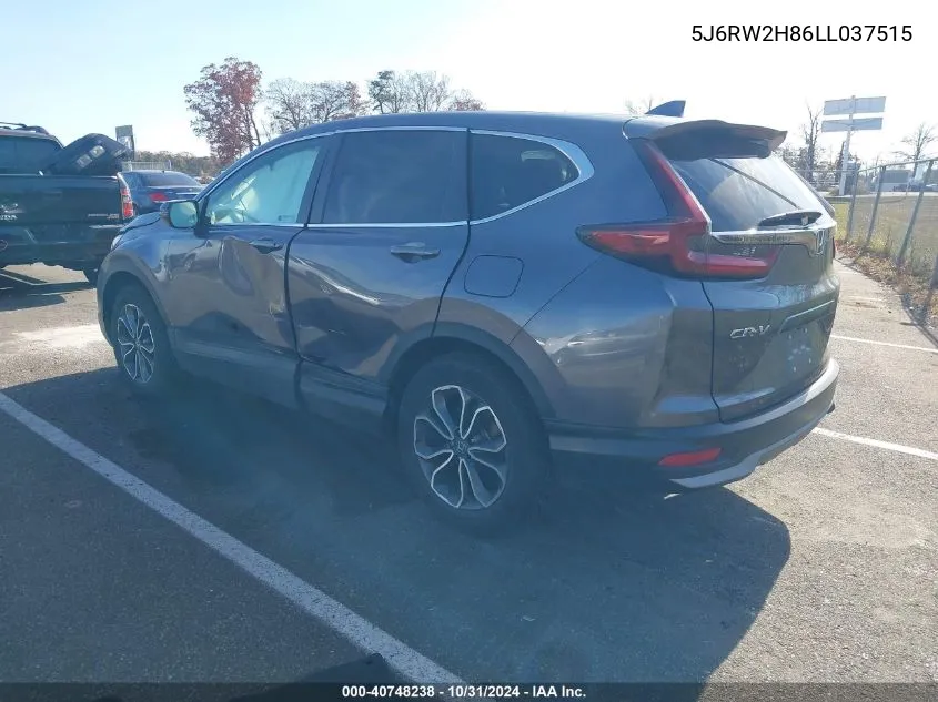 2020 Honda Cr-V Awd Ex-L VIN: 5J6RW2H86LL037515 Lot: 40748238