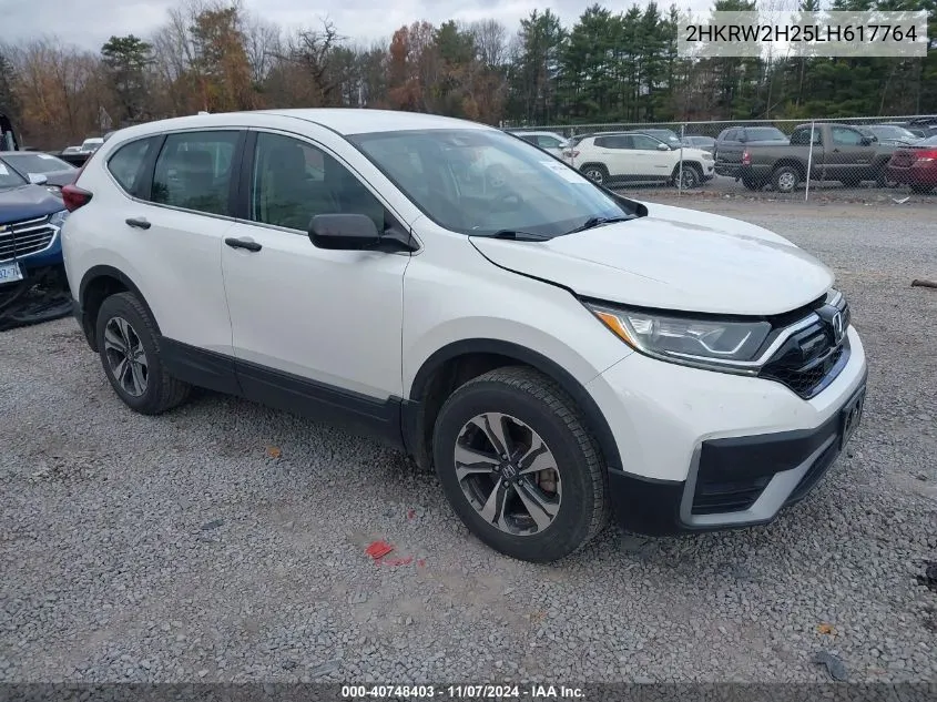 2020 Honda Cr-V Awd Lx VIN: 2HKRW2H25LH617764 Lot: 40748403