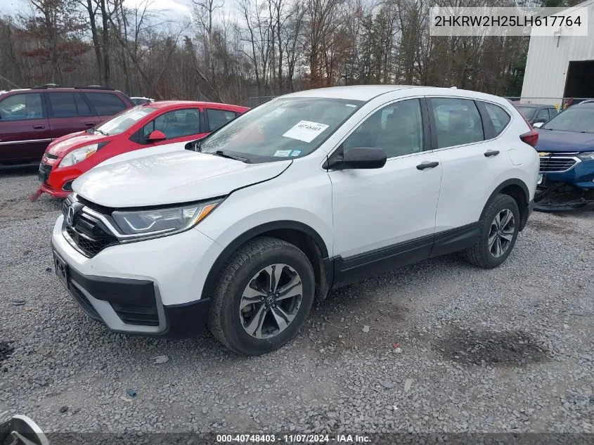 2020 Honda Cr-V Awd Lx VIN: 2HKRW2H25LH617764 Lot: 40748403