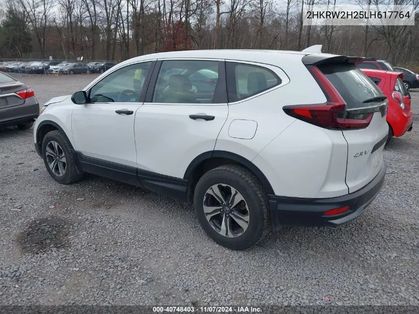 2020 Honda Cr-V Awd Lx VIN: 2HKRW2H25LH617764 Lot: 40748403