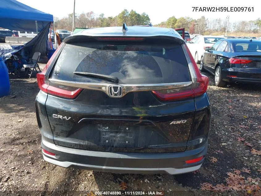 2020 Honda Cr-V Awd Ex VIN: 7FARW2H59LE009761 Lot: 40748890