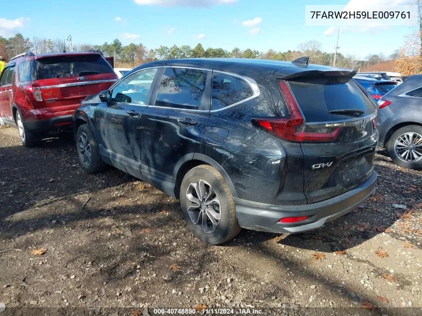 2020 Honda Cr-V Awd Ex VIN: 7FARW2H59LE009761 Lot: 40748890