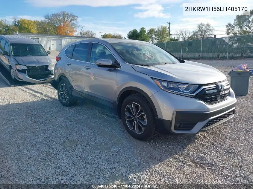 2020 Honda Cr-V 2Wd Ex VIN: 2HKRW1H56LH405170 Lot: 40775246