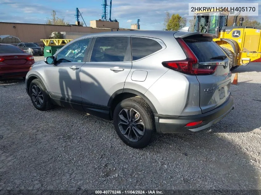 2020 Honda Cr-V 2Wd Ex VIN: 2HKRW1H56LH405170 Lot: 40775246