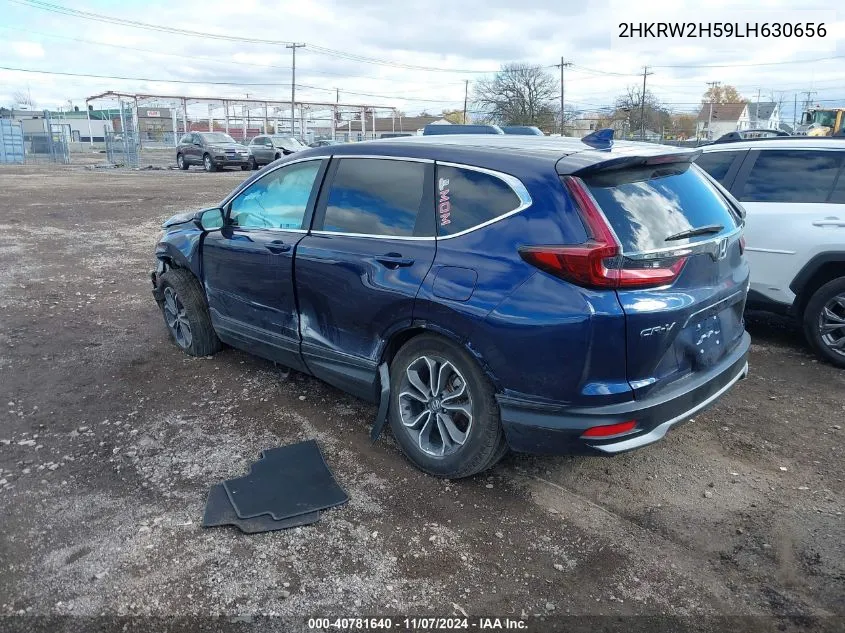 2020 Honda Cr-V Awd Ex VIN: 2HKRW2H59LH630656 Lot: 40781640