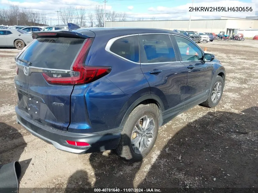 2020 Honda Cr-V Awd Ex VIN: 2HKRW2H59LH630656 Lot: 40781640