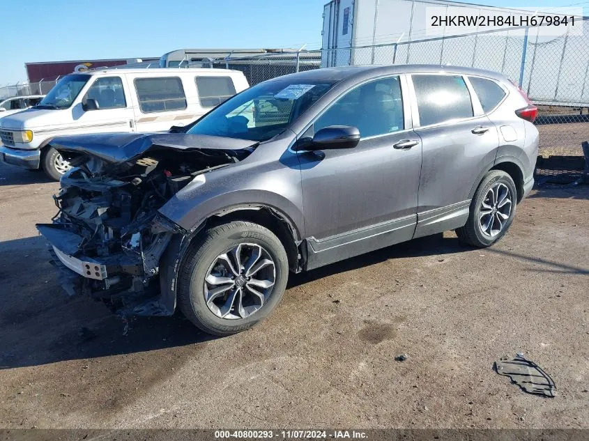 2020 Honda Cr-V Awd Ex-L VIN: 2HKRW2H84LH679841 Lot: 40800293