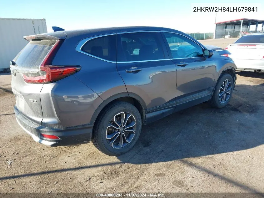 2020 Honda Cr-V Awd Ex-L VIN: 2HKRW2H84LH679841 Lot: 40800293