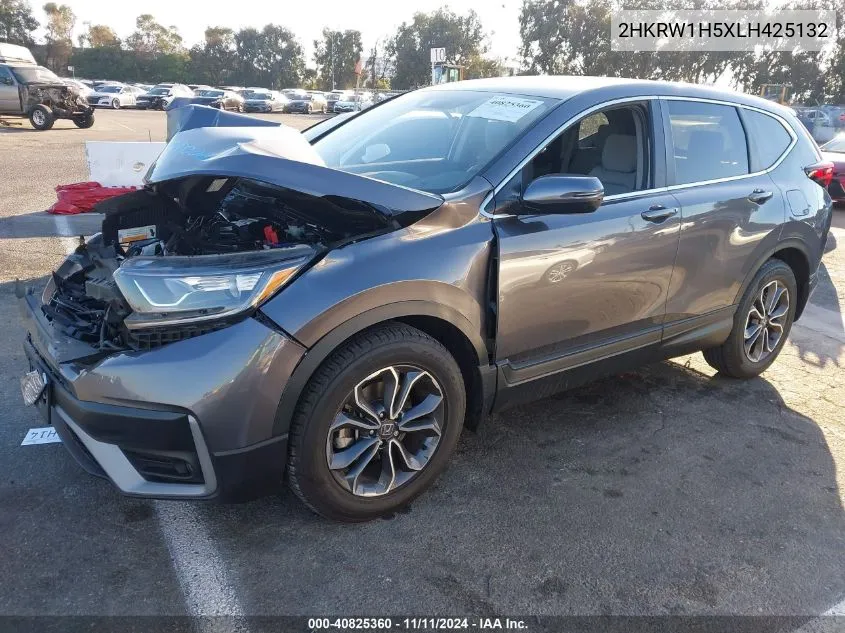 2020 Honda Cr-V 2Wd Ex VIN: 2HKRW1H5XLH425132 Lot: 40825360