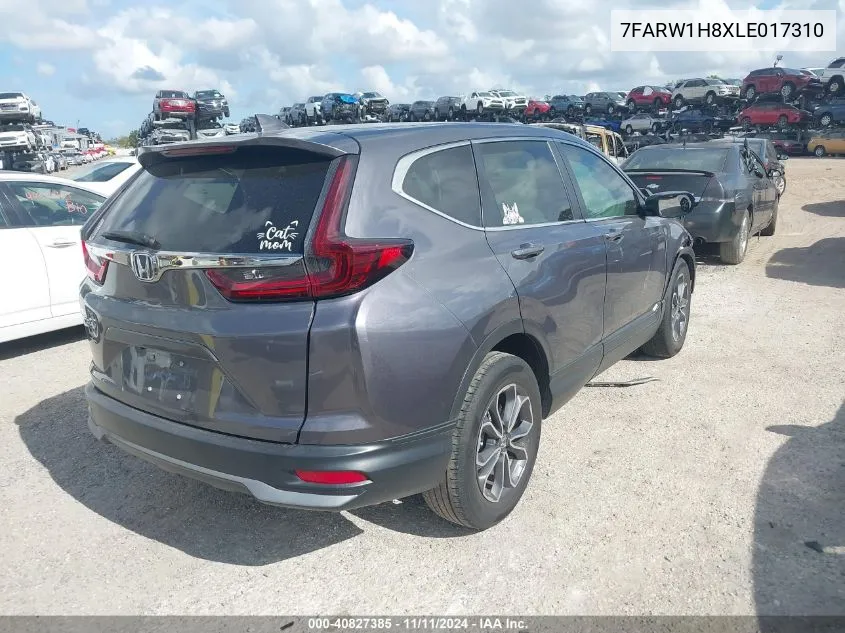 2020 Honda Cr-V 2Wd Ex-L VIN: 7FARW1H8XLE017310 Lot: 40827385